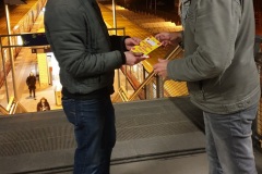 Raiko Lich im Gespräch in Fredersdorf-Vogelsdorf.