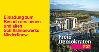 Besuch des neuen und alten Schiffshebewerks Niederfinow
